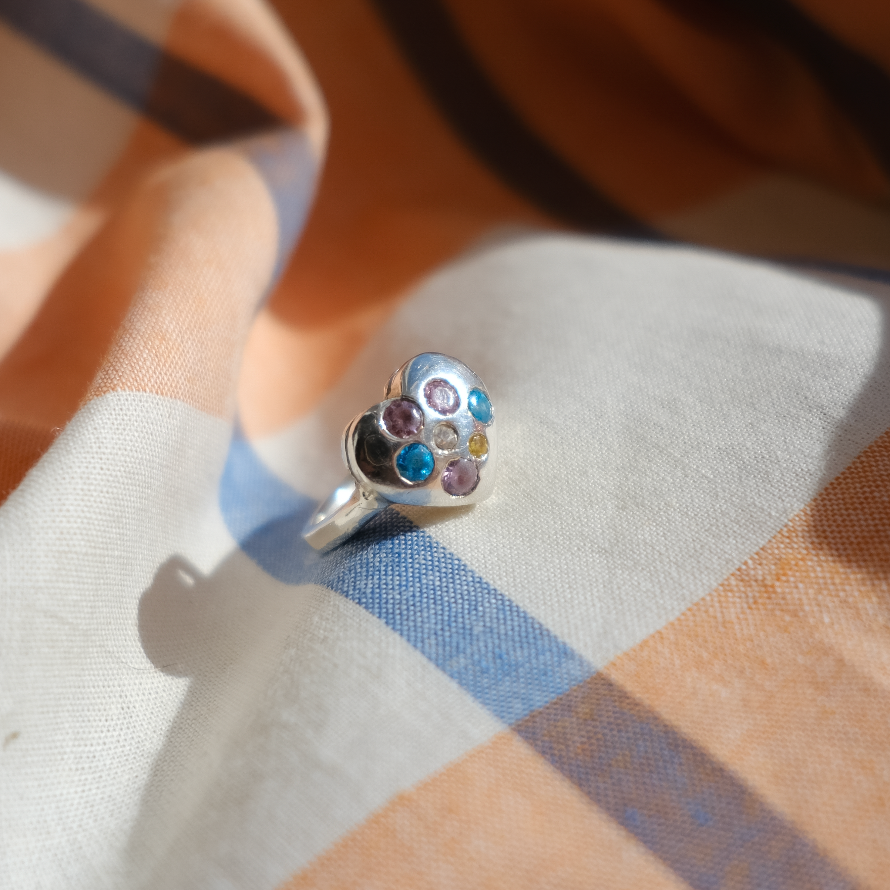 Confetti Heart Ring