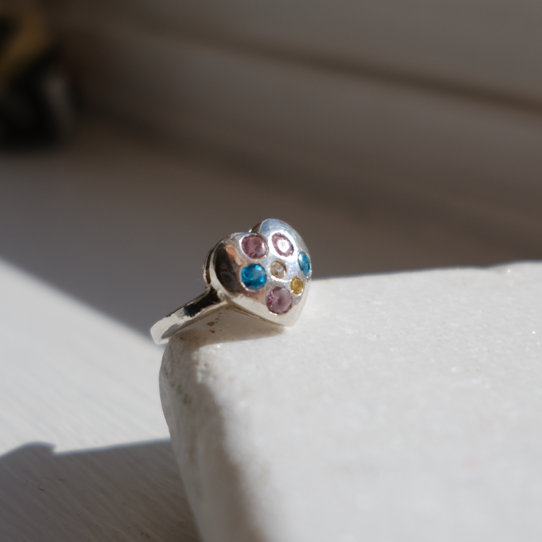 Confetti Heart Ring