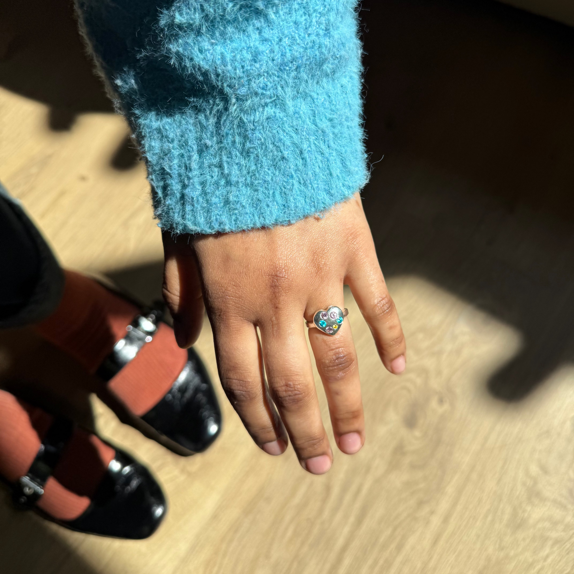 Confetti Heart Ring