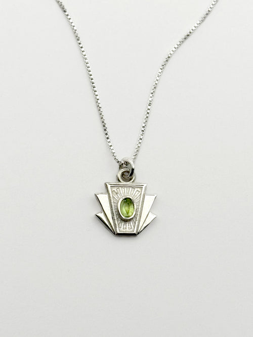 Baby Keystone Necklace - Peridot